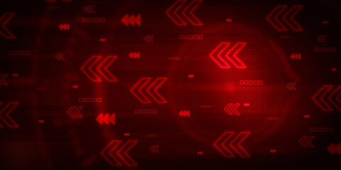 Fototapeta premium 2d illustration Abstract futuristic electronic circuit technology background 