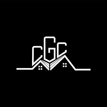CGC Real State logo design, CGC simple and modern logo. CGC luxurious alphabet design