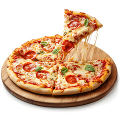 Pizza Margherita,no background