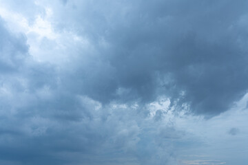 Dramatic Overcast Sky Dense Cumulus Cloudscape Moody Atmosphere Stormy Weather Background