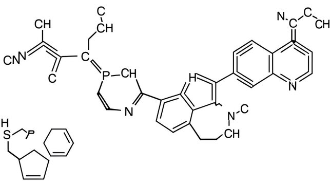 chemical structure of cisplatin (Cl2H6N2Pt)