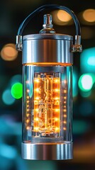 Solar-Powered Emergency Lamp from Silver Circuit Boards
