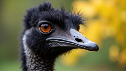 Emu at a zoo desires to escape