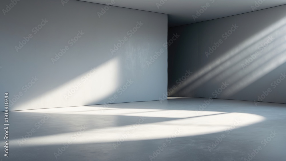 Poster abstract studio background for product presentation featuring shadows and sunlight. blurred backdrop