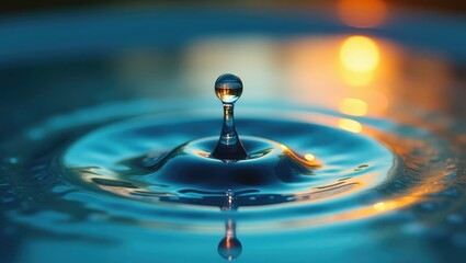vibrant water droplet splash