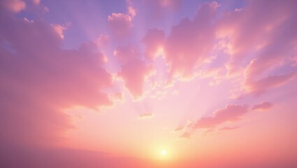 Obraz premium Stunning skyline during summer with a colorful purple sky filled with clouds at sunset or sunrise on a good day.