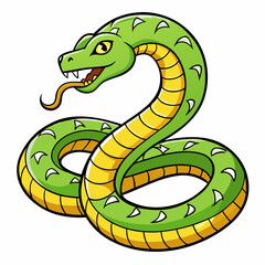 anaconda cartoon vector