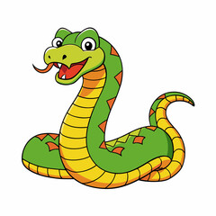 anaconda cartoon vector