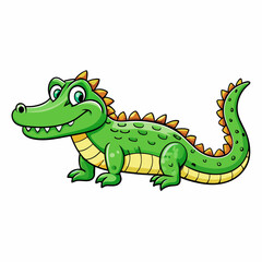 cartoon crocodile vector