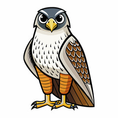 falcon on a white background