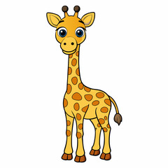Fototapeta premium giraffe vector illustration