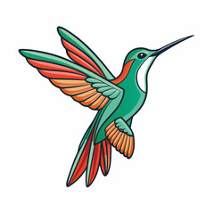 hummingbird in flight