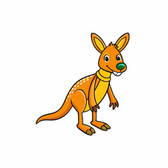 vector illustration of a kangaroo