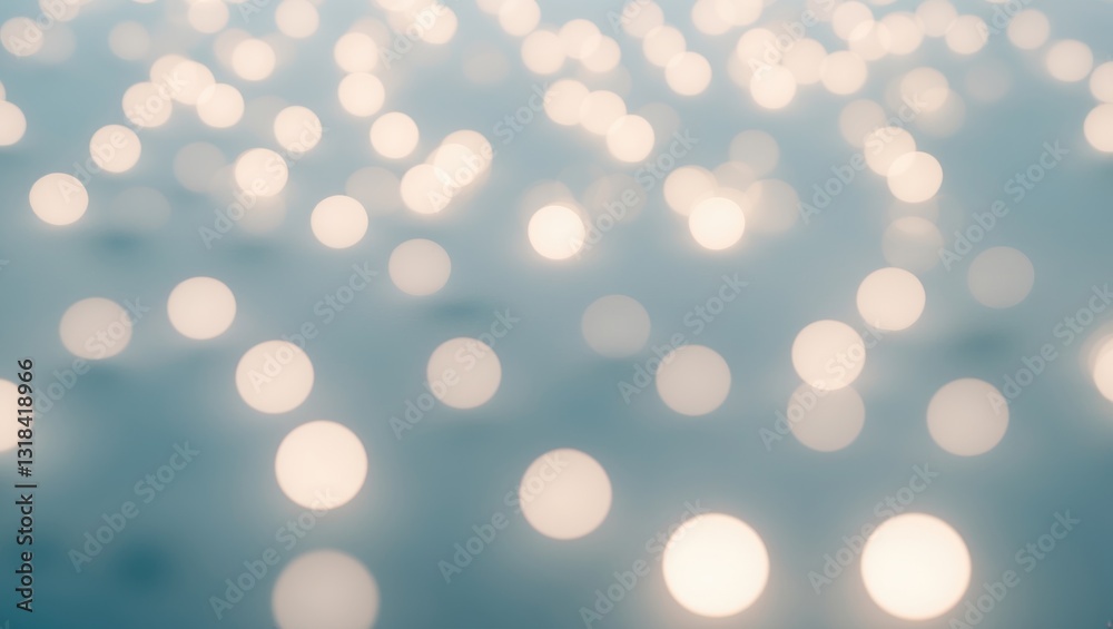 Poster blurred background lights, winter pattern