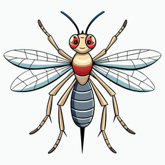 mosquito cartoon illustration