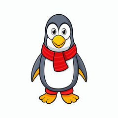 penguin on a white background