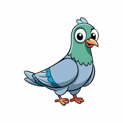 vector illustration of a pigeon