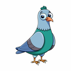 vector illustration of a pigeon