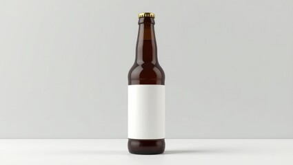 Beer Bottle Mock-Up - Empty Label