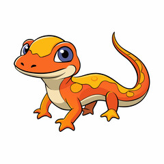 skink on white background