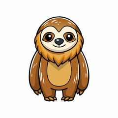 sloth cartoon vector