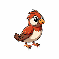 sparrow cartoon bird 