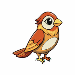 sparrow cartoon bird 