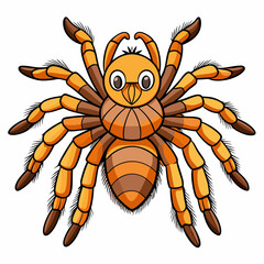 tarantula cartoon  vector