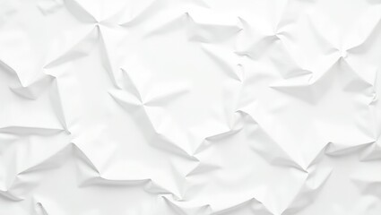 Obraz premium Textured background of grunge wrinkled white color paper with copy space.