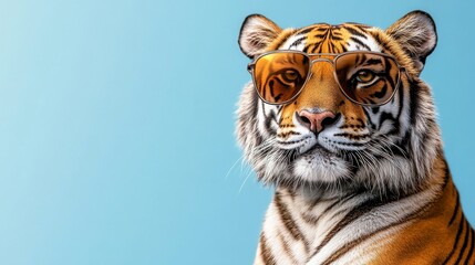 Obraz premium A splendid tiger, featuring vibrant orange fur and piercing eyes, is seen growling fiercely against a clean white studio backdrop, highlighting its might and supremacy in the animal kingdom