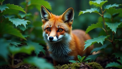 Fototapeta premium Fox in the forest