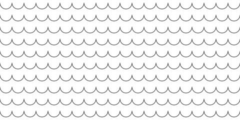 Shingles roof seamless pattern. House roof tile texture. Geometric shape design. Metal construction grid. Fish scales. Vector illustration isolated on white background. © Elena Pimukova