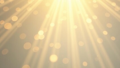 Creamy white background with bokeh sunbeams and rays, light, rays