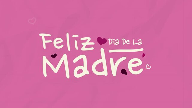 Animation Video Feliz Dia De La Madre, Happy Mother's Day, Pink Mood, Greeting Video 4K 