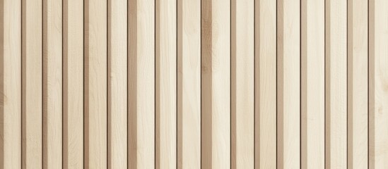 Obraz premium Sandy beige vertical wooden slats with a smooth satin finish for a minimalistic modern look.