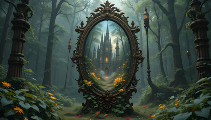 Enchanted Forest Mirror Portal