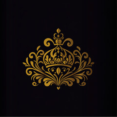 A captivating golden logo