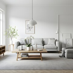 modern living room with sofa
