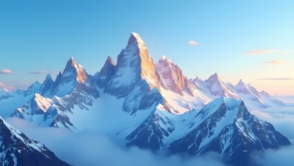 Obraz premium winter mountain landscape