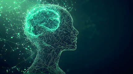 Artificial Intelligence Concept Human Head