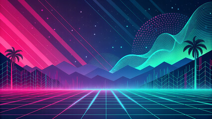 abstract vector background with stars