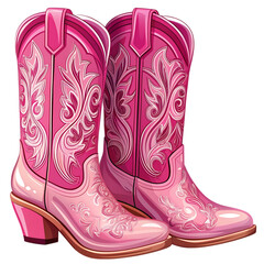 Pink Cowboy Boots: Fashionable Footwear