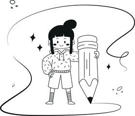 vector illustration of a man and woman