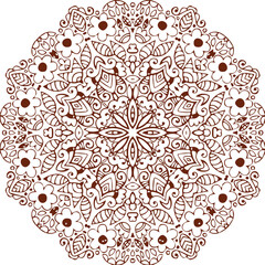 Beautiful flower art and mandala vector design
