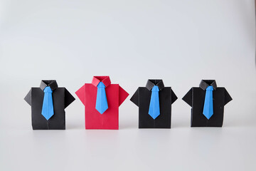 Recruitment image, office worker concept with space on the top for text.