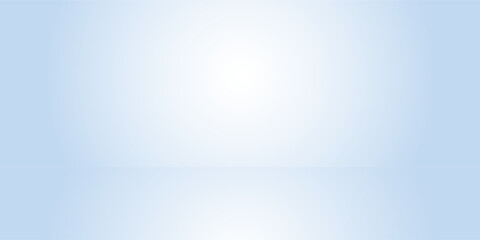 Modern blue studio room limbo light background. Abstract 3d backdrop for product presentation simple