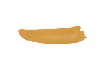 Orange watercolor background. Artistic hand paint. Isolated on transparent background.
