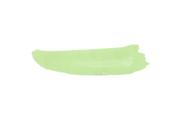 Green watercolor background. Artistic hand paint. Isolated on transparent background.
