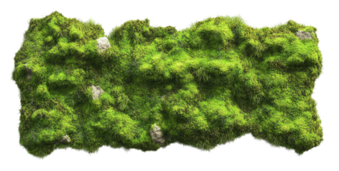 Mossy landscape wall decor