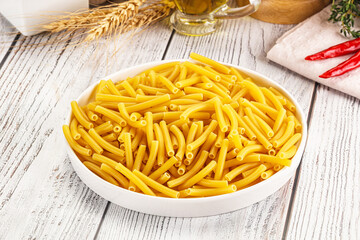 Italian pasta Maccherony for cooking